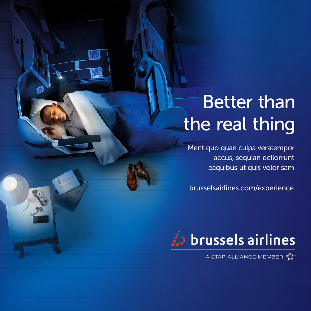 Brussels Airlines — campagne Better than the real thing